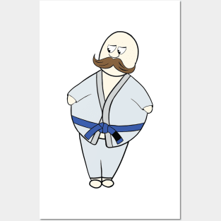 Brazilian Jiu-Jitsu Fatman Cartoon Posters and Art